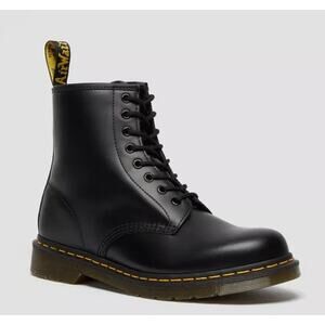 DR MARTENS 1460 Smooth Leather Lace Up Boots Black Ladies size 6